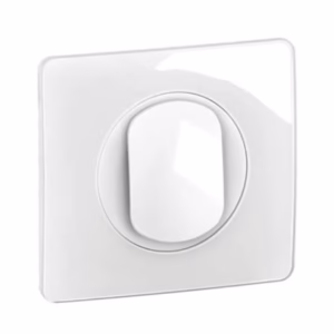 Interrupteur ou va-et-vient 10A Céliane avec plaque – Blanc