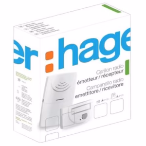 06 €) ; Pack carillon radio Hager 3 mélodies à piles (114