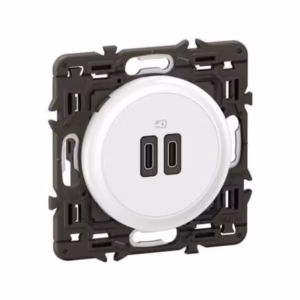 Legrand Céliane Prise double chargeur USB Type-C 20W Power Delivery