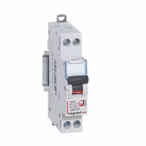 Disjoncteur phase + neutre 32A Legrand