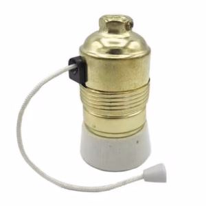 Interrupteurs et prises en laiton brossé ORSTEEL | Douilles E27/E14 porcelaine et câbles textiles torsadés Accessoires Pour Lampes | Ampoules LED filament 2700K culots E14 et E27 | Luminaires vintage restaurés et pièces d'époque Bambambroc