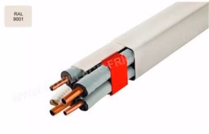 Goulotte cache-connexions pour liaisons frigorifiques