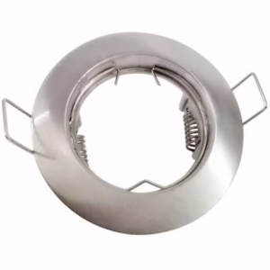support spot encastrable GU10 rond acier inox Silamp