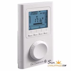 Thermostat d'ambiance programmable filaire à contact sec