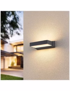 Applique murale LED anthracite IP65 3000K réf. 9190101 (Beaux-Luminaires)