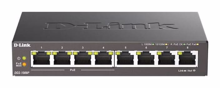 Switch PoE 8 ports