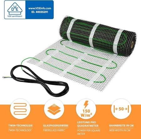 Tapis chauffant électrique pour salle de bain