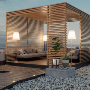 Lampadaire solaire et rechargeable Lola slim doré Newgarden (800 lm