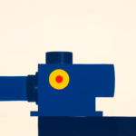 Suprematist abstract painting in the style of Kazimir Malevich, featuring a stylized swimming pool pump with a circular impeller and capacitor discs, minimalist composition of bold navy blue and vibrant yellow geometric shapes on a stark white background, flat textures, sharp edges, avant-garde electrical concept, clean vector-like forms, no humans, no text, no words, no letters, no numbers, no logos, no watermark, no overlay.