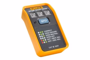 testeur de prise électrique avec contrôle de mise à la terre (type Chacon ou Fluke)