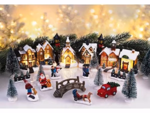 Villages de Noël lumineux